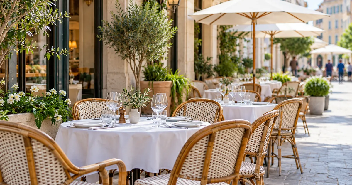 Terrasse de restaurant