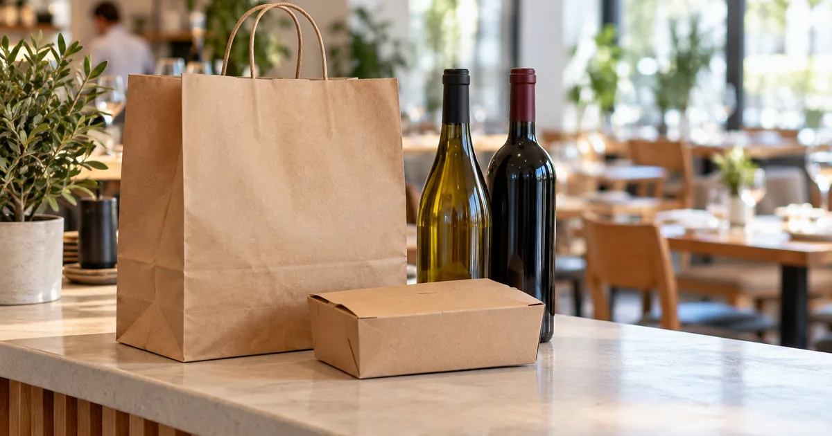 Vente à emporter dans un restaurant