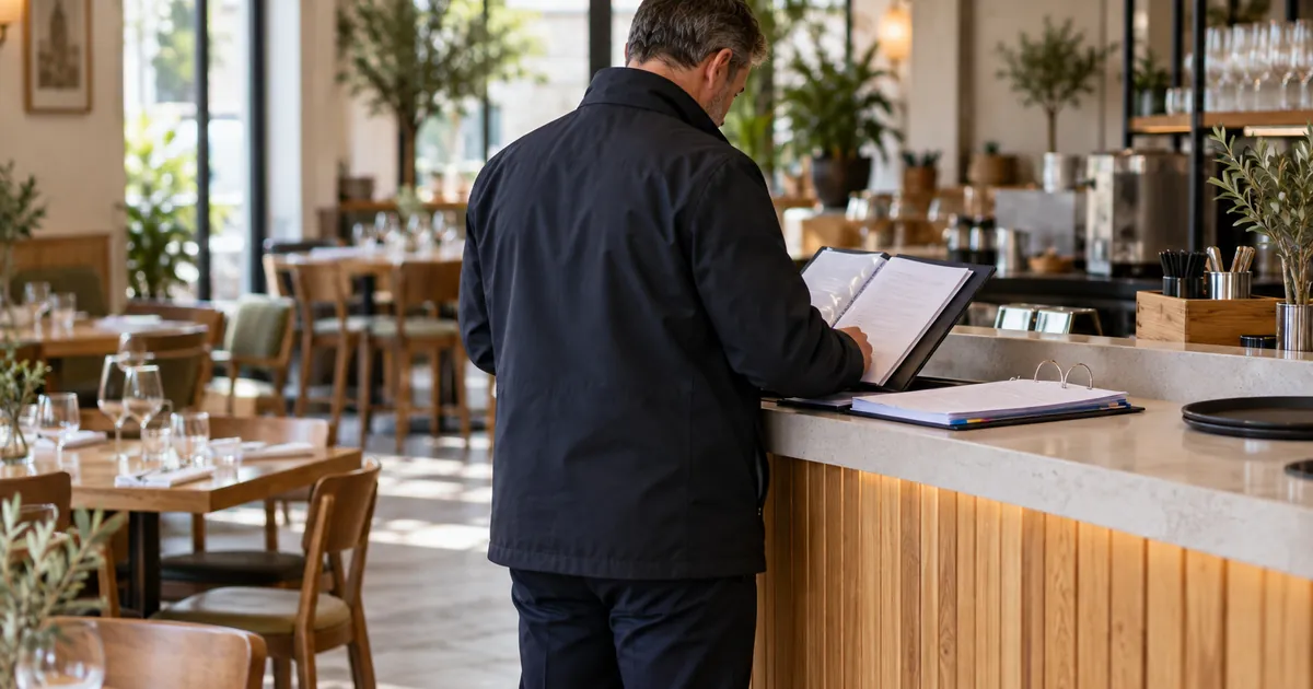Contrôle dans un restaurant