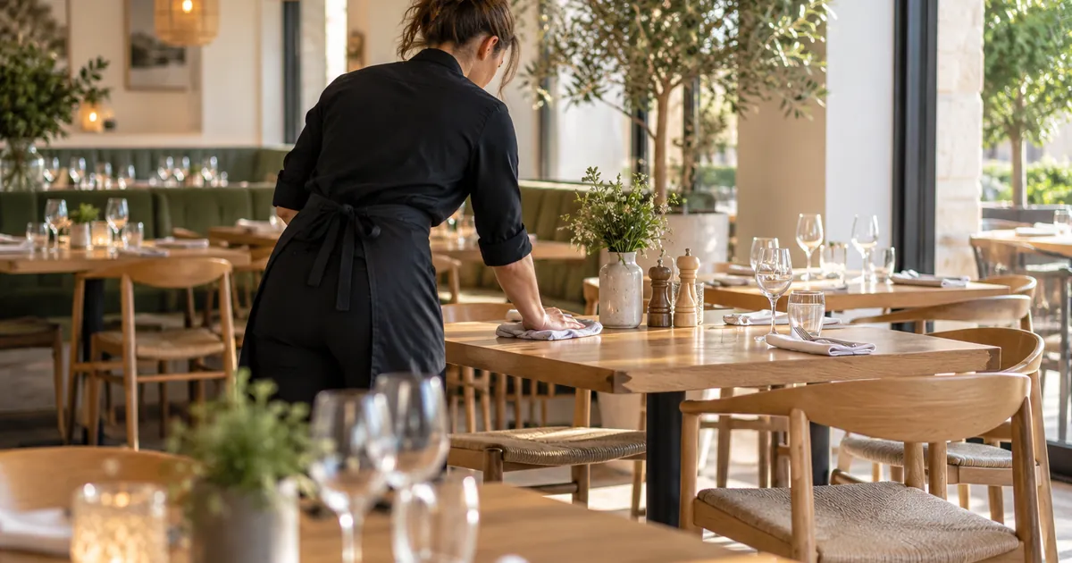 Fin de service dans un restaurant