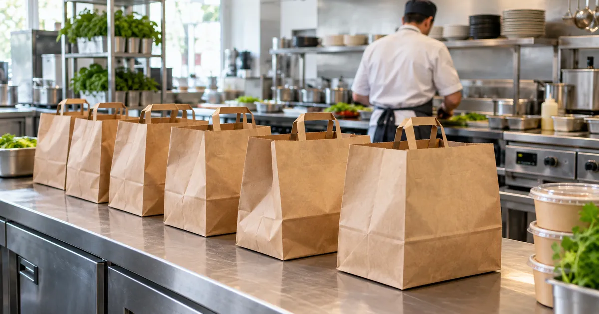 Une cuisine de livraison sans salle