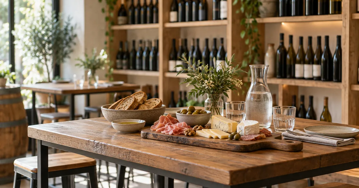Une cave à manger avec ses bouteilles