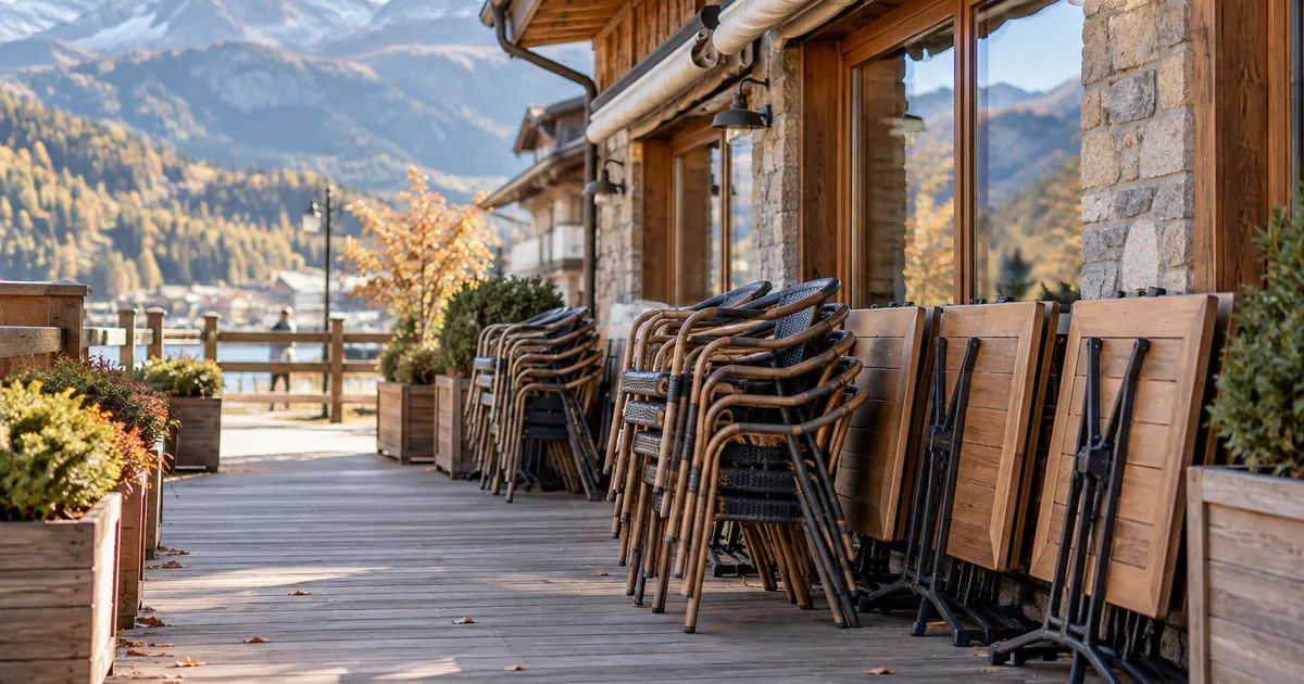 Un restaurant saisonnier en fin de saison